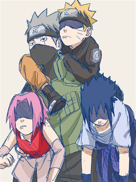 He finds nothing. . Team 7 meets kid kakashi fanfiction